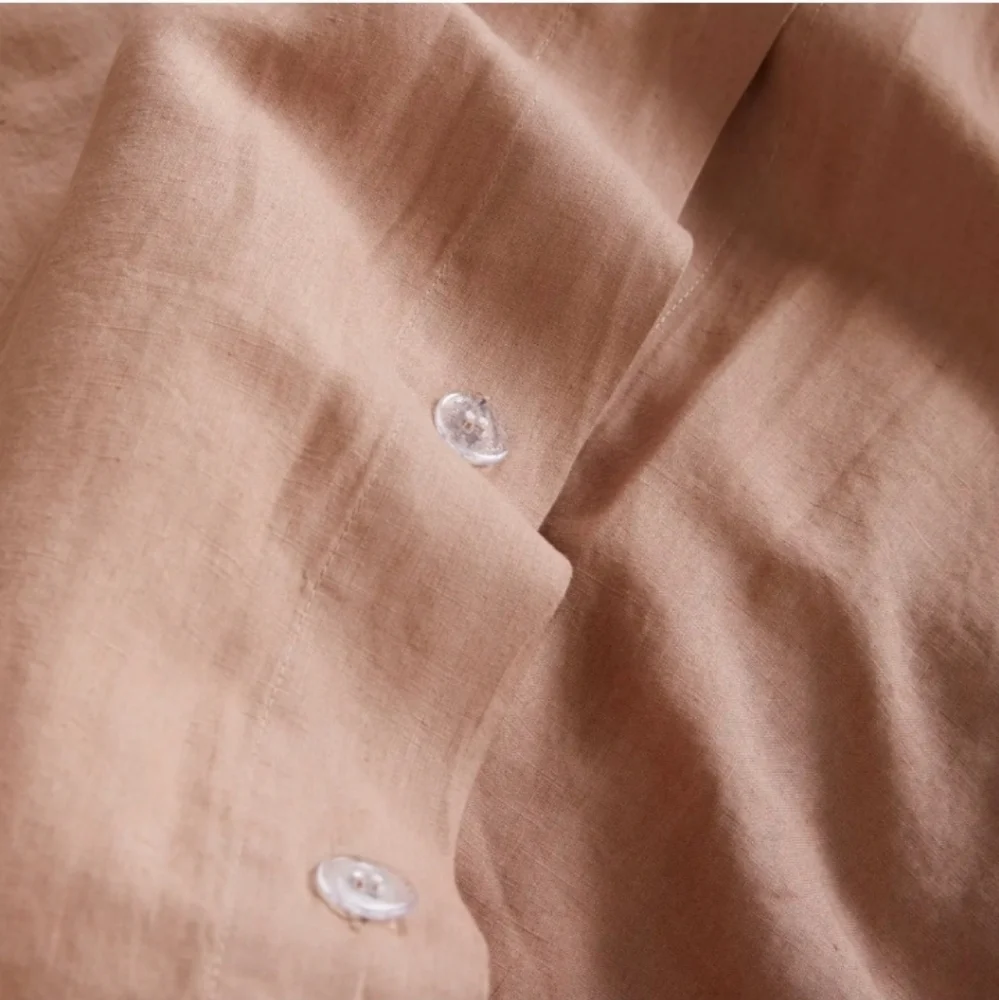 Quince 100% Linen Duvet Cover Desert Sunset Twin - Picture 6 of 7